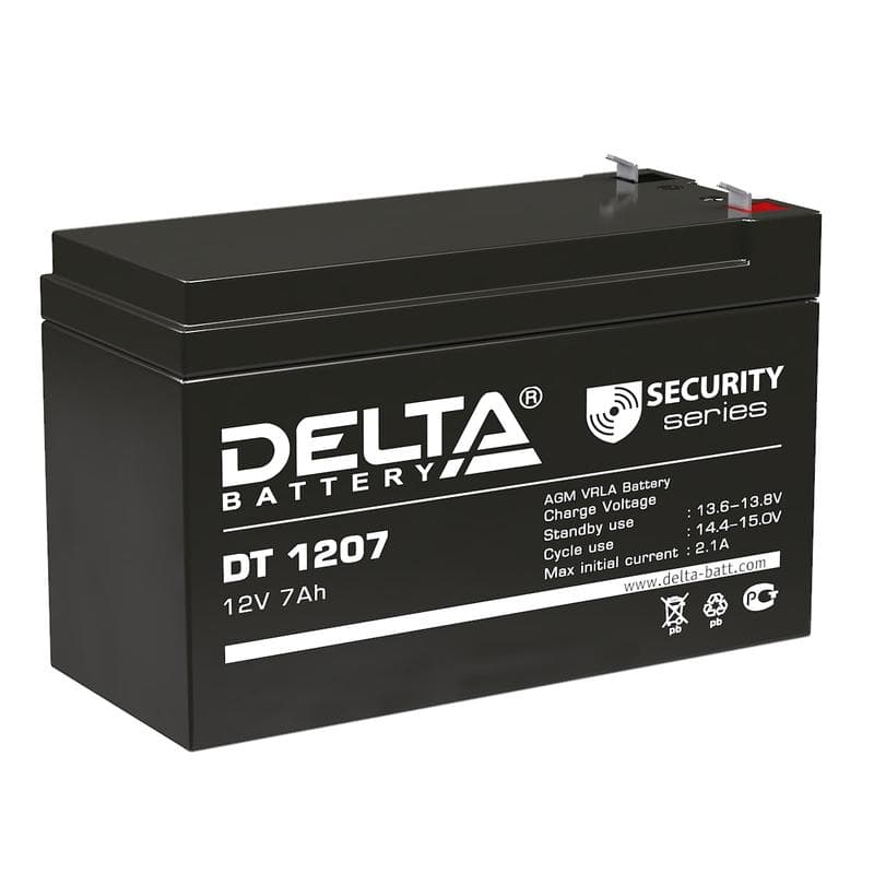 Аккумулятор ОПС 12В 7А.ч DT 1207 Delta 4614010040008