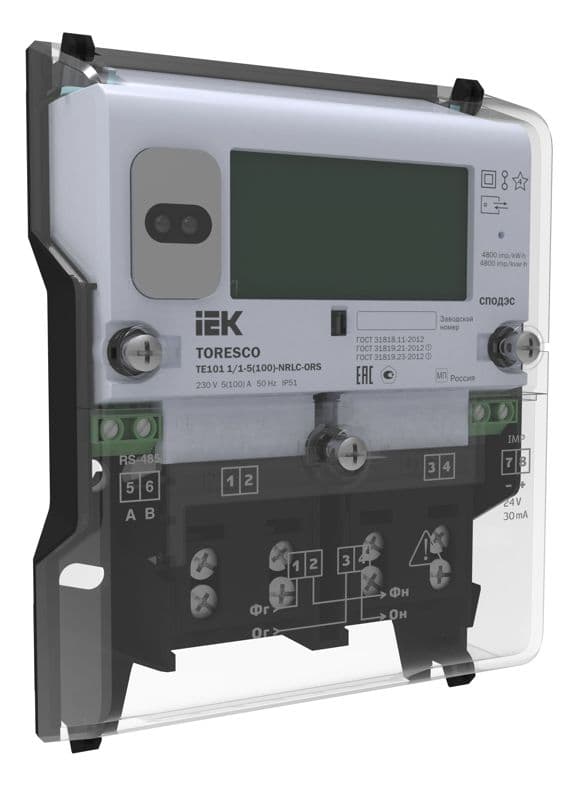 Счетчик TE101 1/1-5(100)-NRLC-OF TORESCO IEK TR-TE101-100-1-F