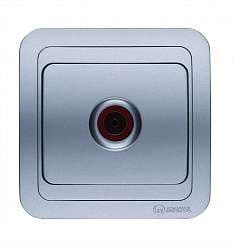Розетка телевизионная TV 1-м СП Mimoza 16А IP20 серебр./серебр. Makel 23407