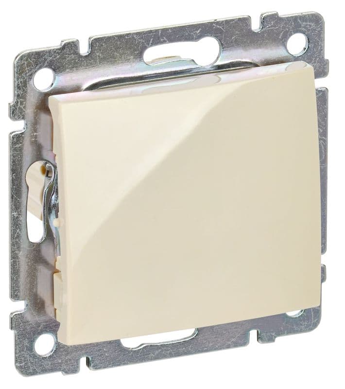 Переключатель проходной 1-кл. СП Valena 10А IP31 механизм сл. кость (DIY-упак.) IEK 695602