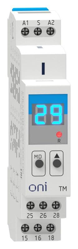 Реле времени многофункц. TM дисплей 2 контакта 230В AC ONI CTR-470-TM-2-99D-A230-CD0